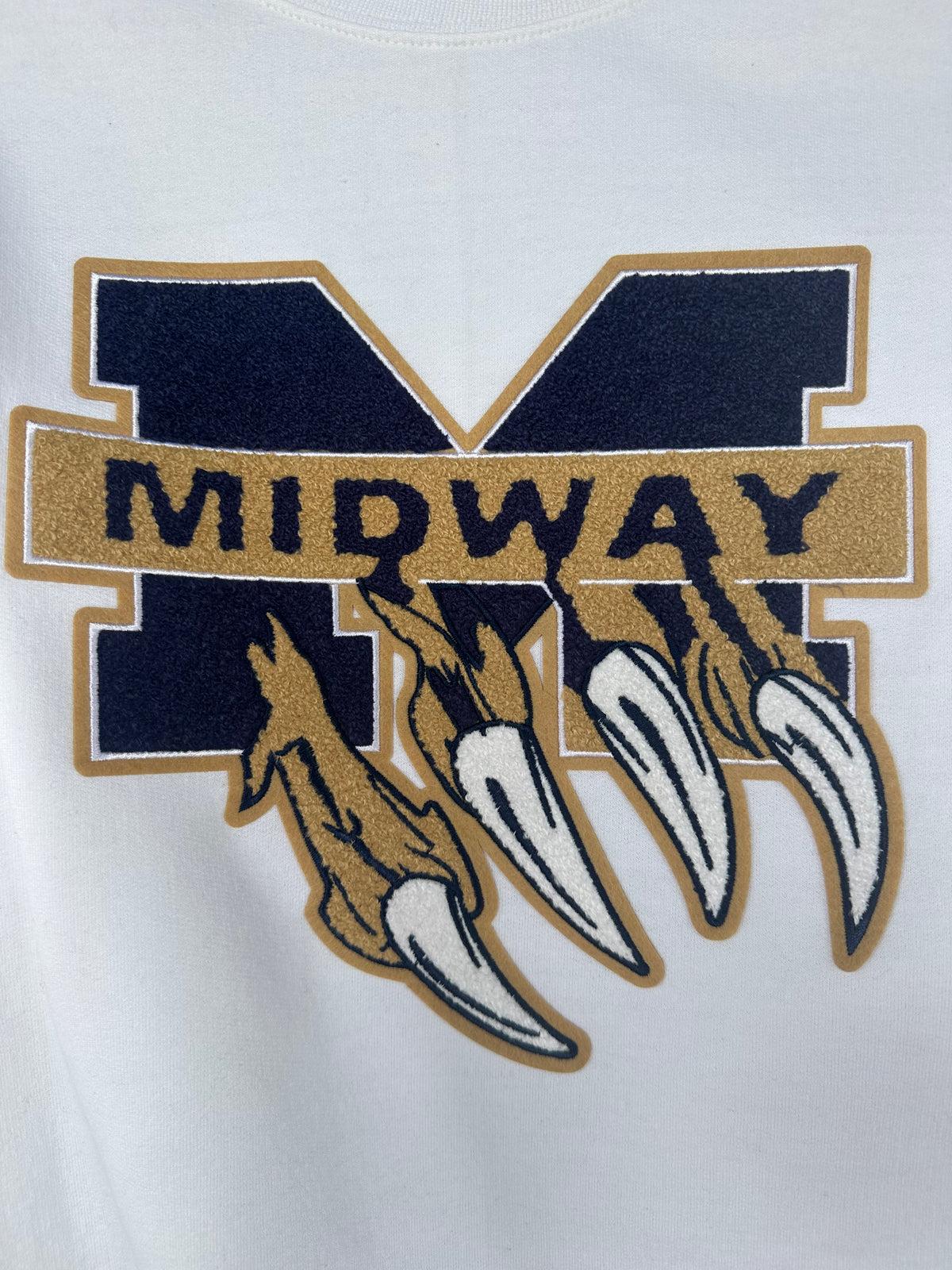 Midway Wolverines Claw Chenille Patch Sweatshirt