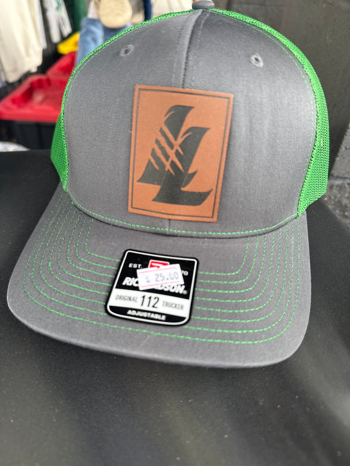 Lanier Lions Leather Patch Hat