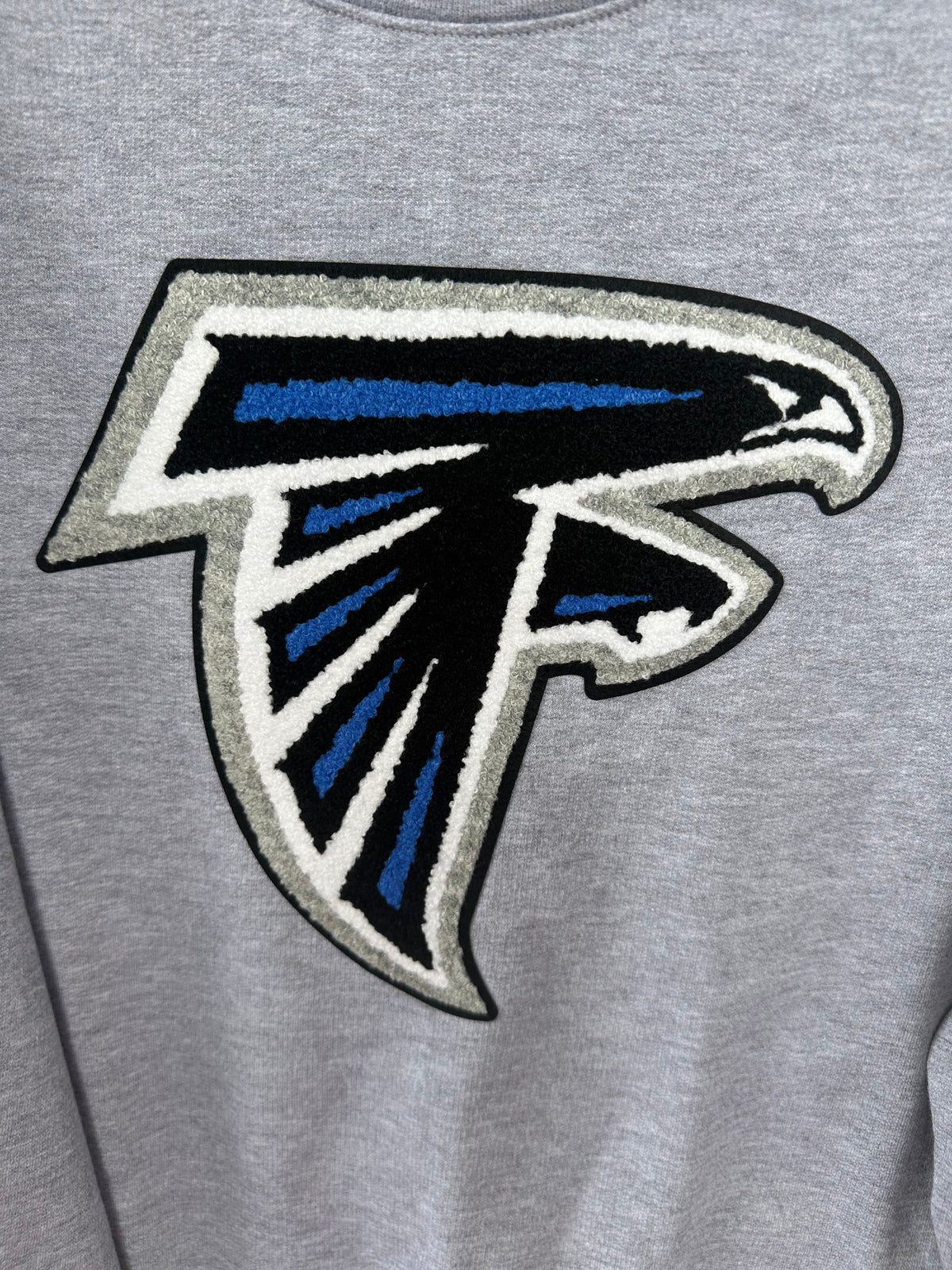 Sharon Springs Falcons Mascot Chenille Patch Sweatshirt