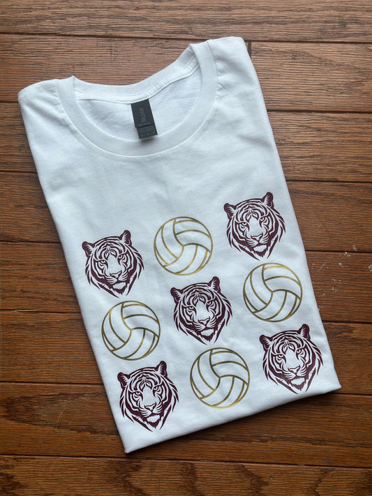 Tigers Volleyball Coquette