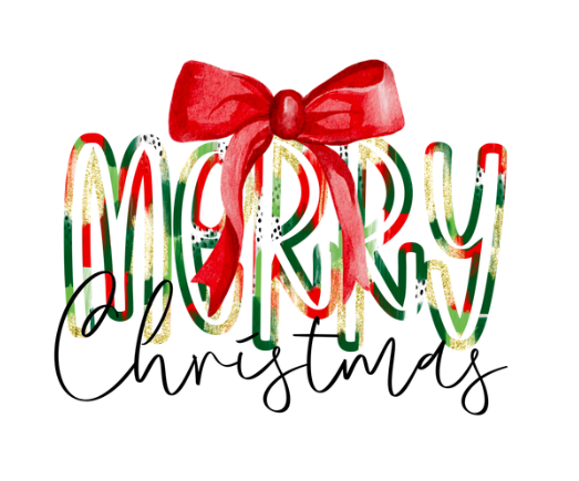 Merry Christmas Colorful Bow Shirt