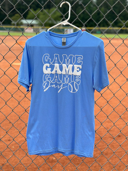 Gameday Stack Baseball Script Shirt