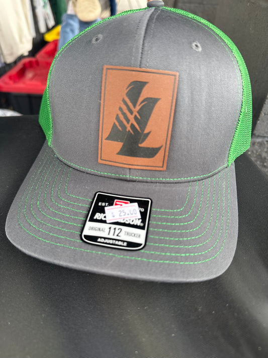 Lanier Lions Leather Patch Hat