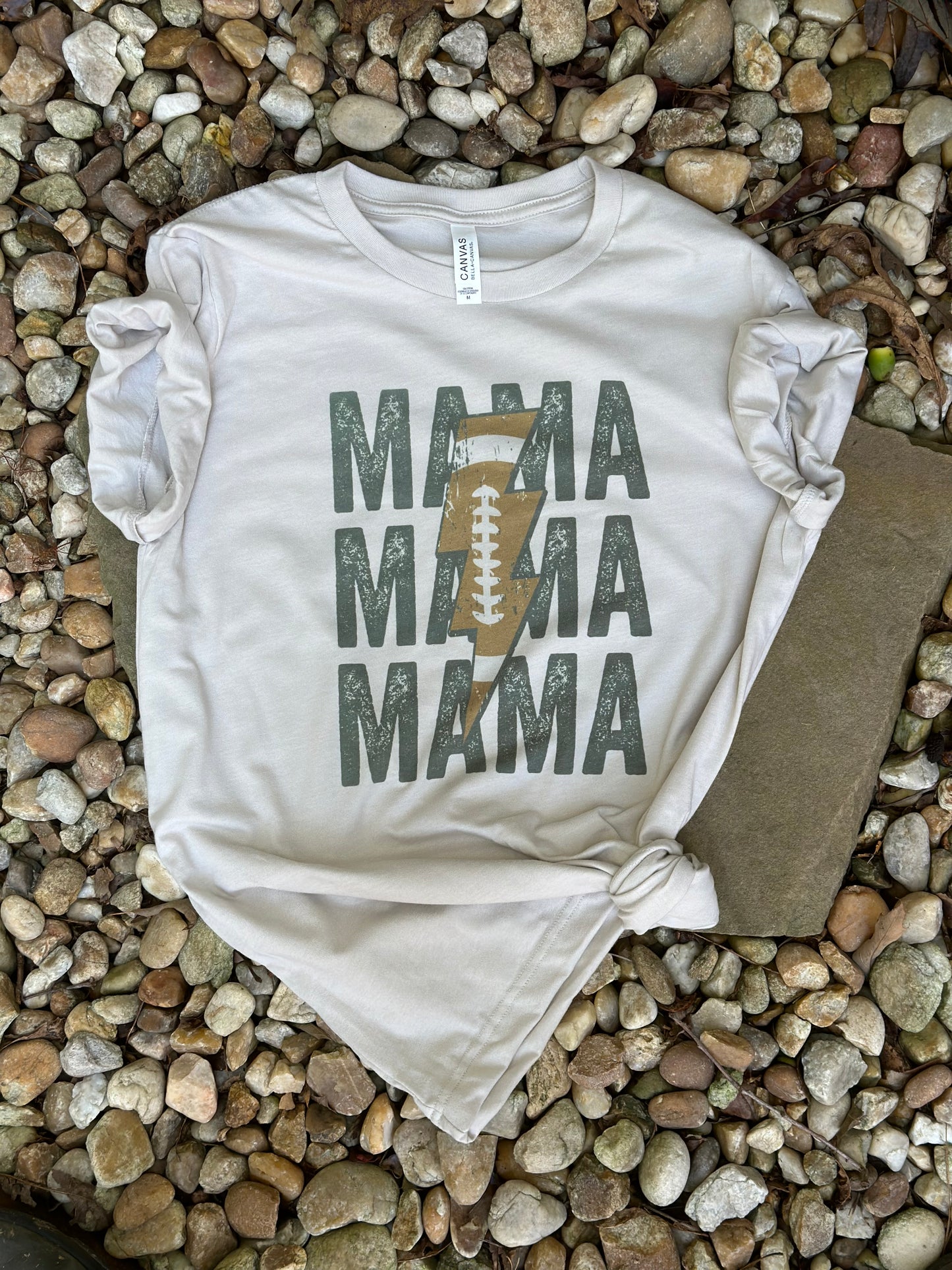 Football Mama Lightening Bolt Shirt