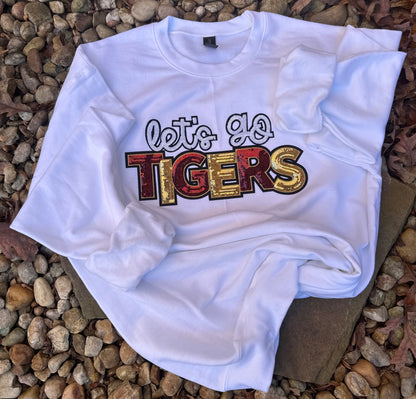 Let’s Go Tigers Sequin Patch Sweatshirt