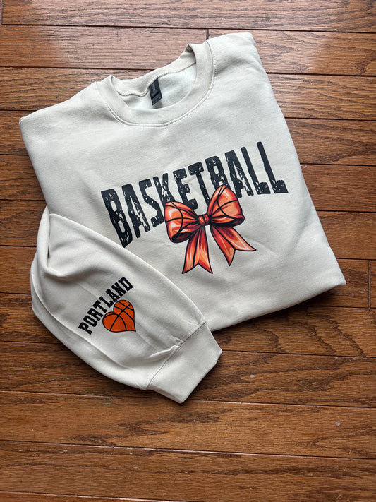 Customized Basketball Bow Shirt