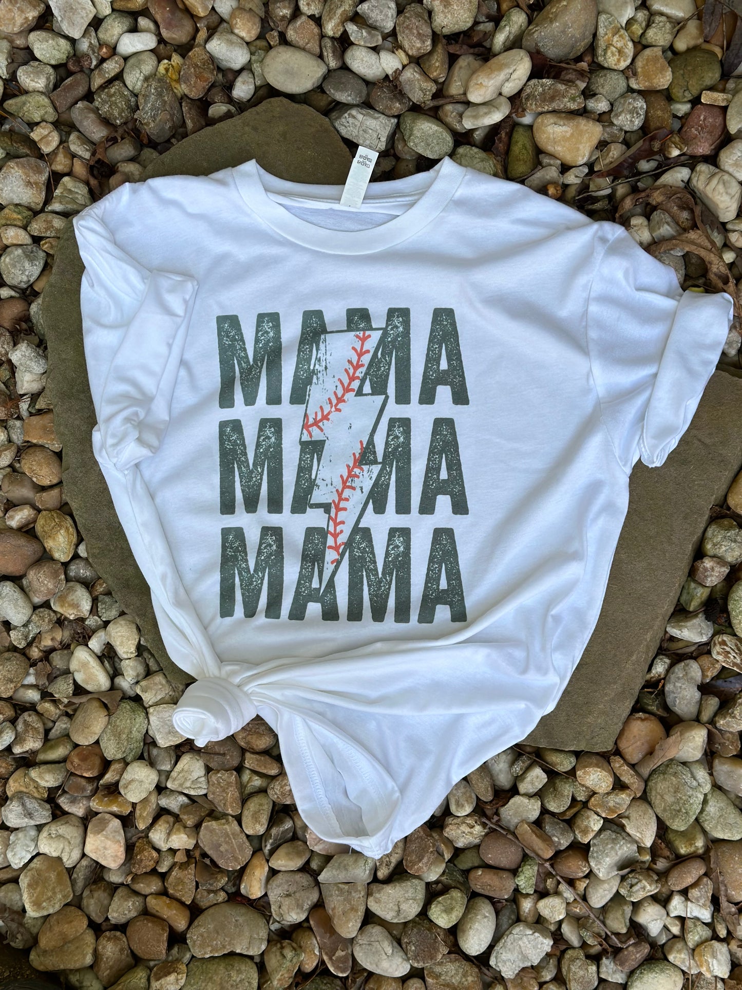 Baseball Mama Lightening Bolt Shirt