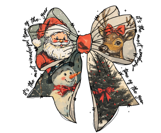 It’s the Most Wonderful Time Christmas Bow Shirt