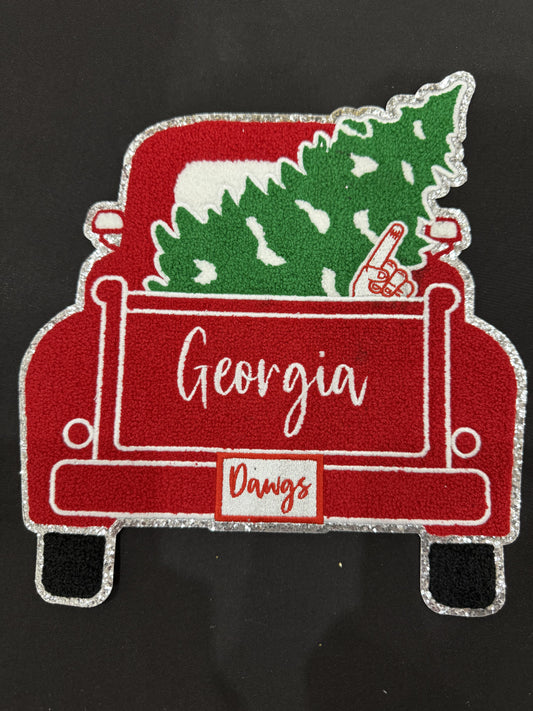 Georgia Dawgs Truck Chenille Patch Sweatshirt