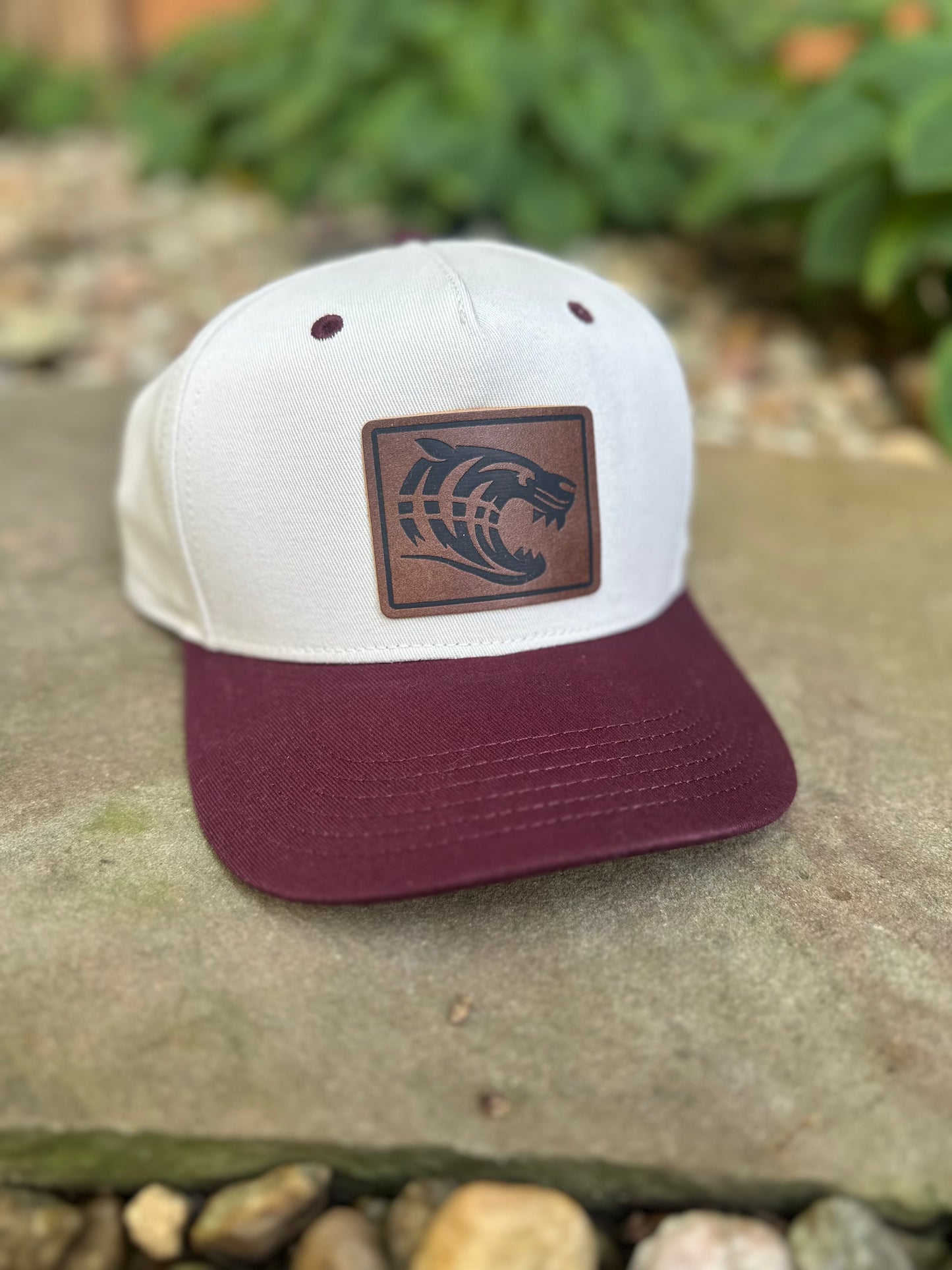 Dawson Tiger Square Leather Patch Hat
